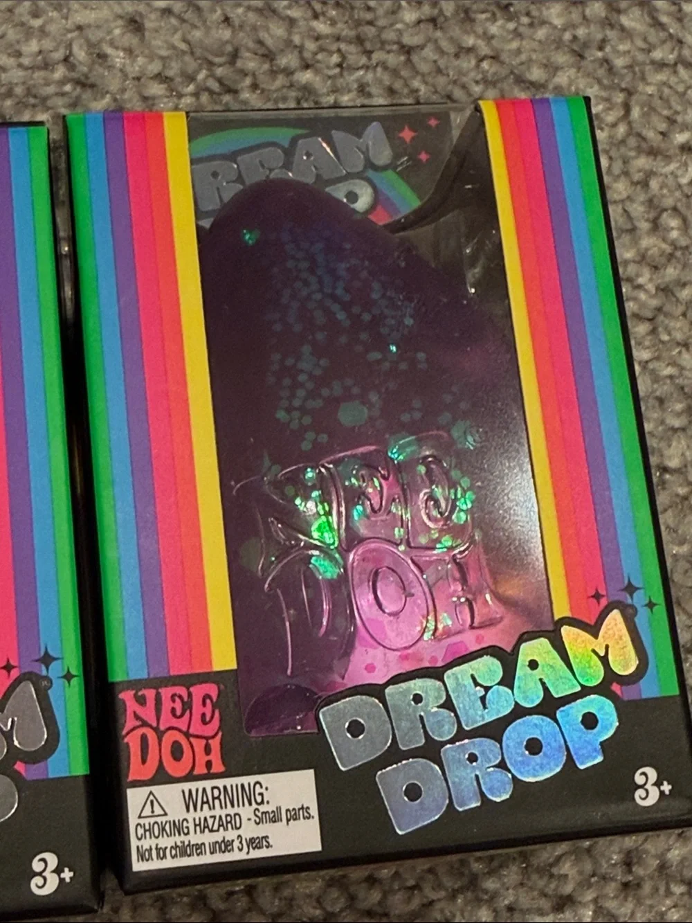 NeeDoh Dream Drop Squishy Toy - FULL SET!!pink blue purple (Set of 3)